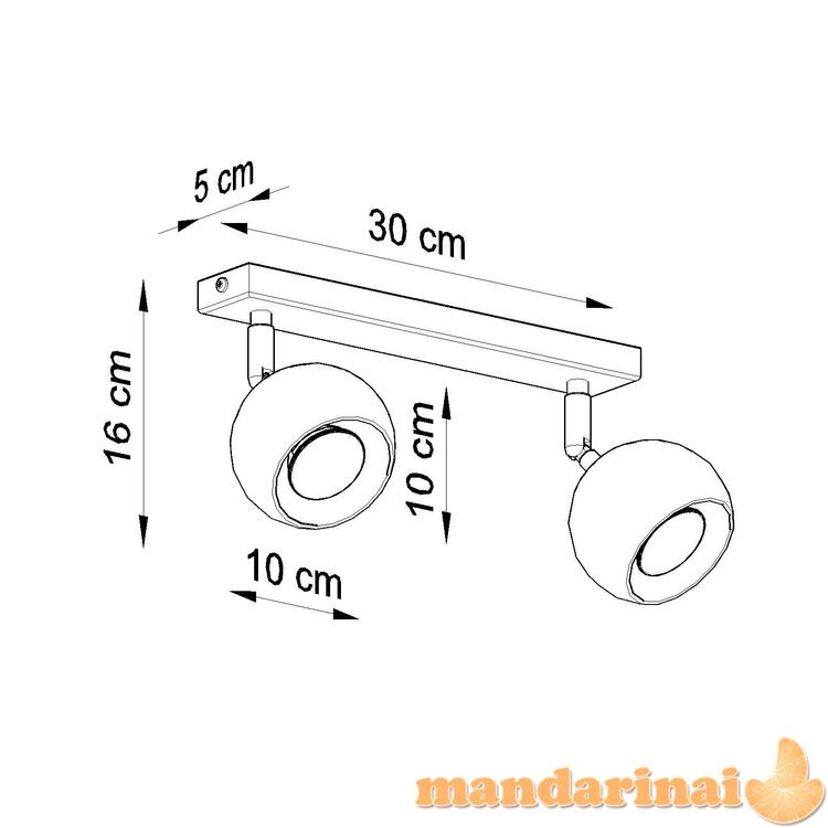 OCULARELubinis šviestuvas 2 baltos