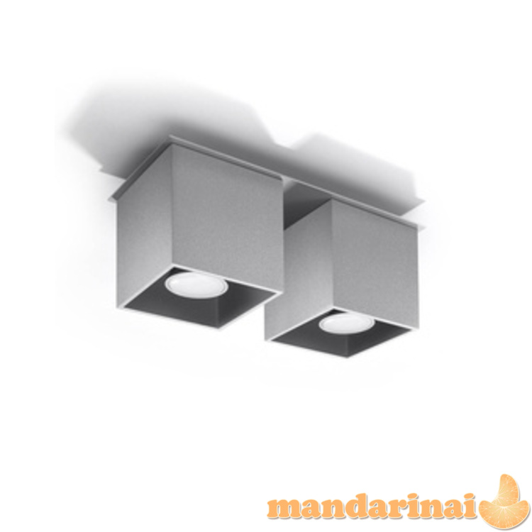 Lubinis šviestuvas QUAD2 pilka