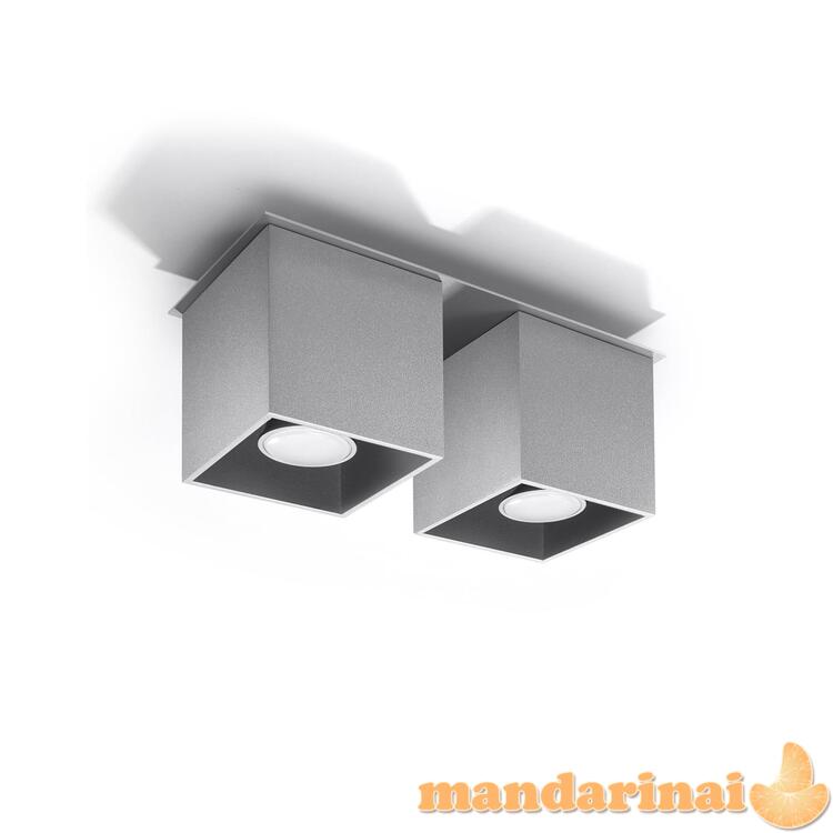 Lubinis šviestuvas QUAD2 pilka