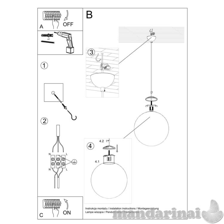 Pakabinama lempa Ugo 30