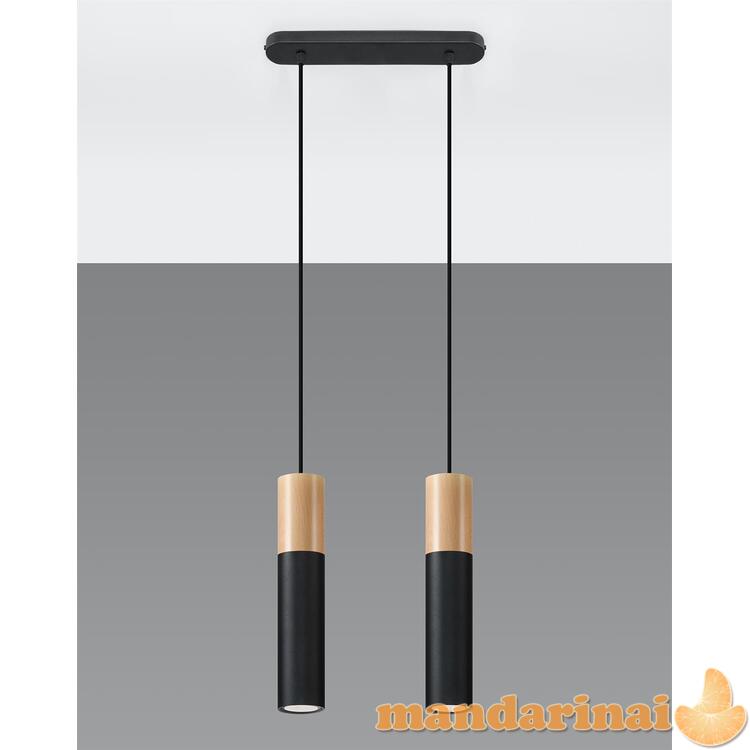 Pakabinamas šviestuvas Pablo 2 juodas