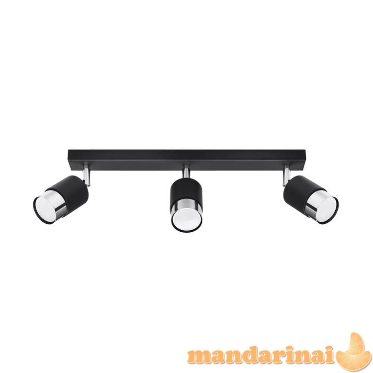 3 juodos/chromo Nero Lubinis šviestuvas 2