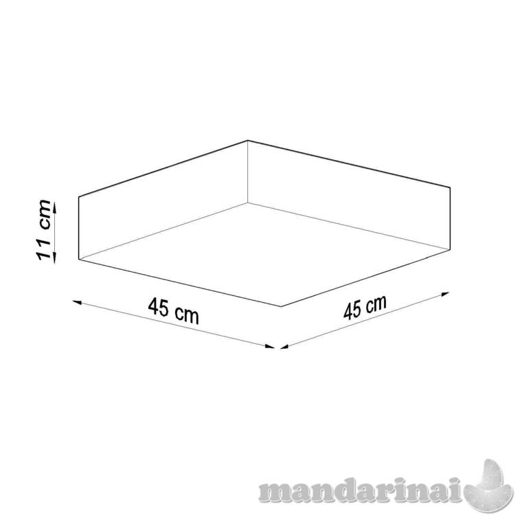 Lubinis šviestuvas „Horus 45“ juodas 3