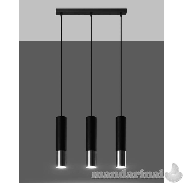 Pakabinama lemputė loopez 3L juoda/chromu