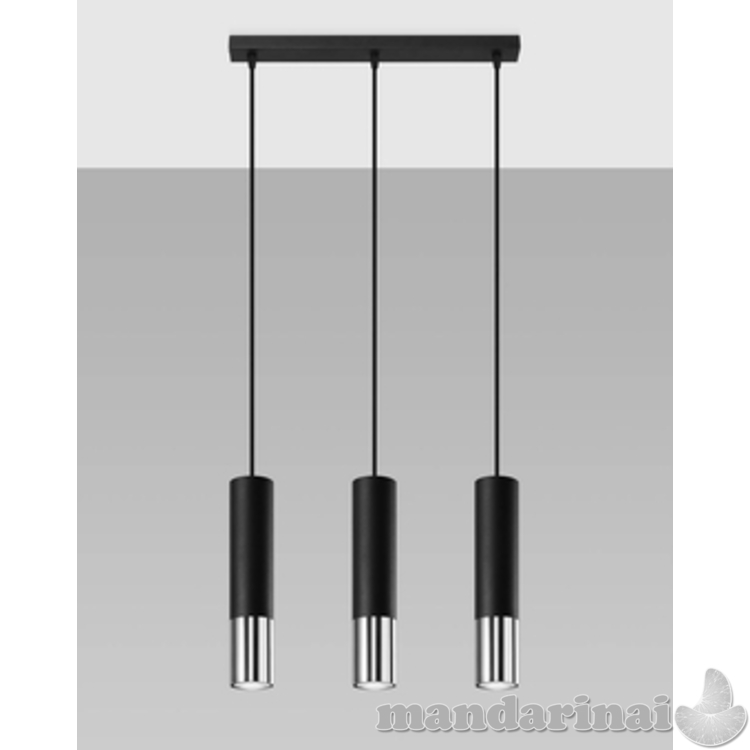 Pakabinama lemputė loopez 3L juoda/chromu