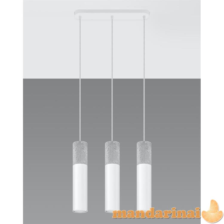 Pakabinamas šviestuvas borgio 3l balta