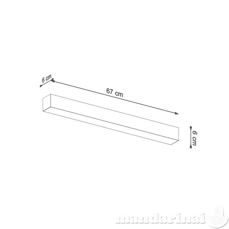Sieninis šviestuvas PINNE 67 balta 5