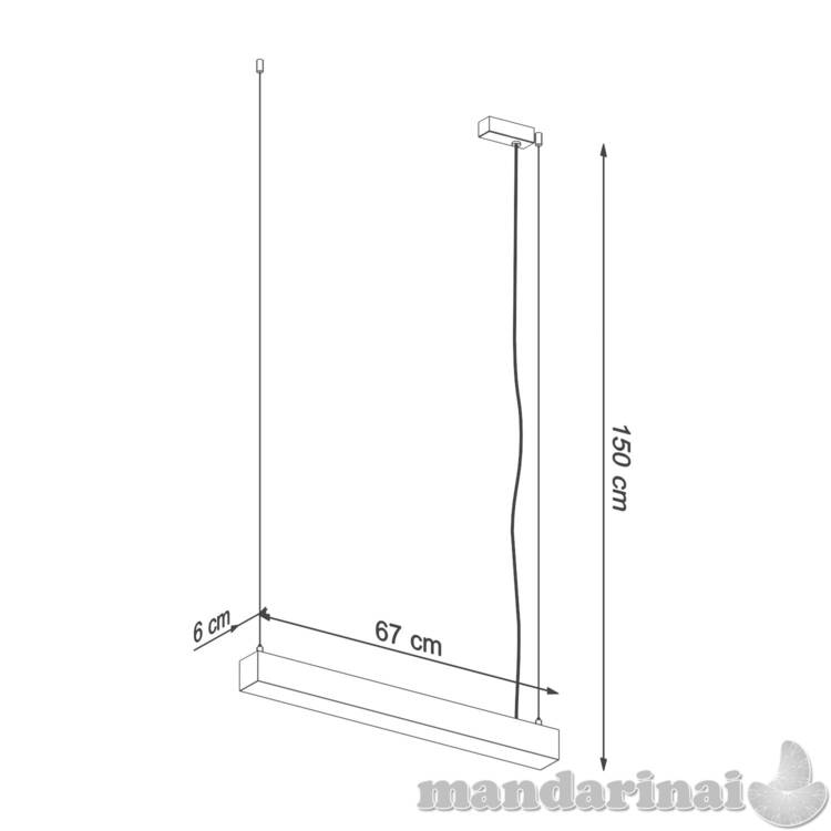Pakabinama lempa PINNE 67 juodas