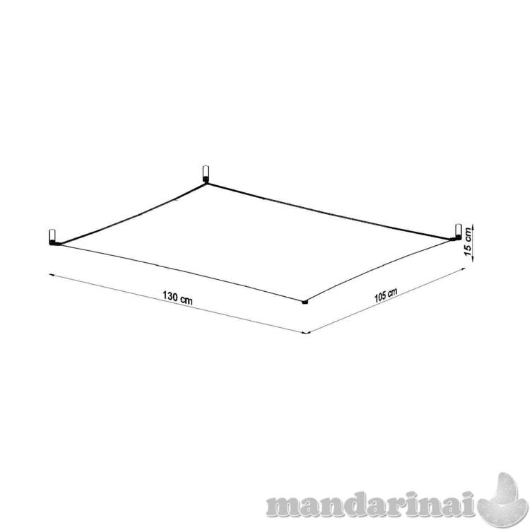 Lubinis šviestuvas luna 3 balta