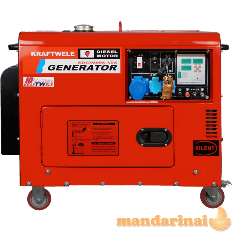 Dyzelinis 9,8KW elektros generatorius 