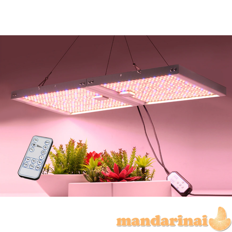 Pakabinama pilno spektro 600W šviesos panelė augalams