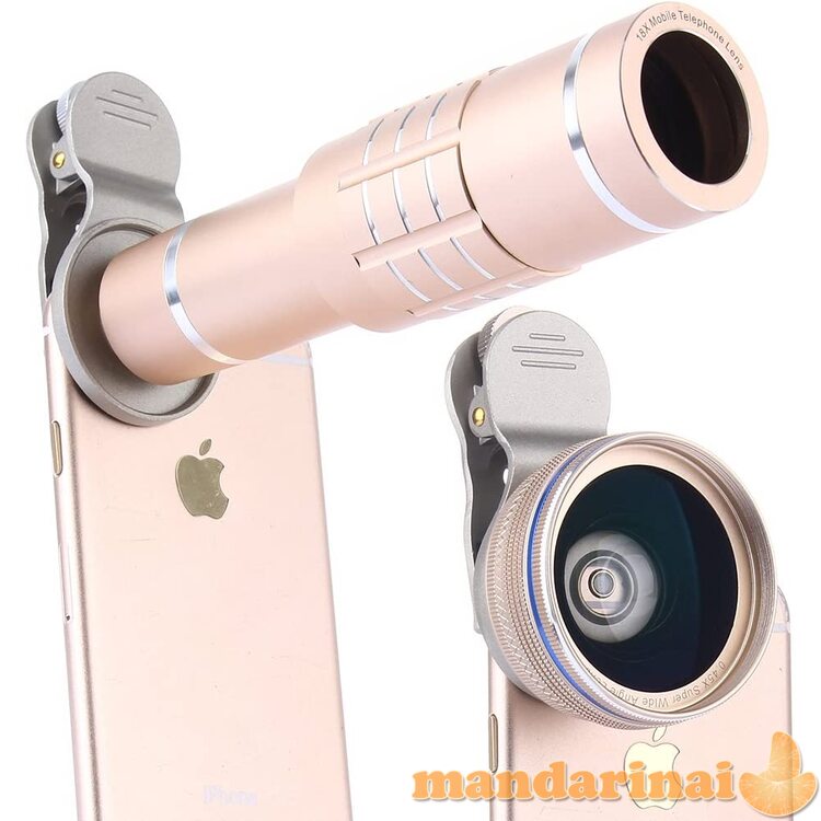 Artinantis objektyvų rinkinys telefonui