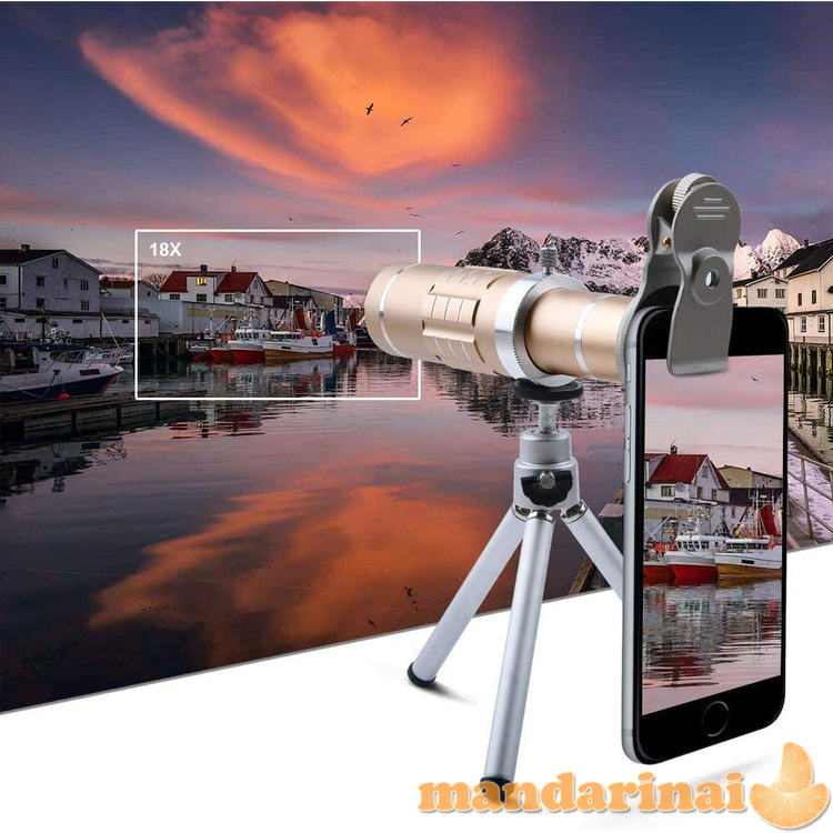 Artinantis objektyvų rinkinys telefonui