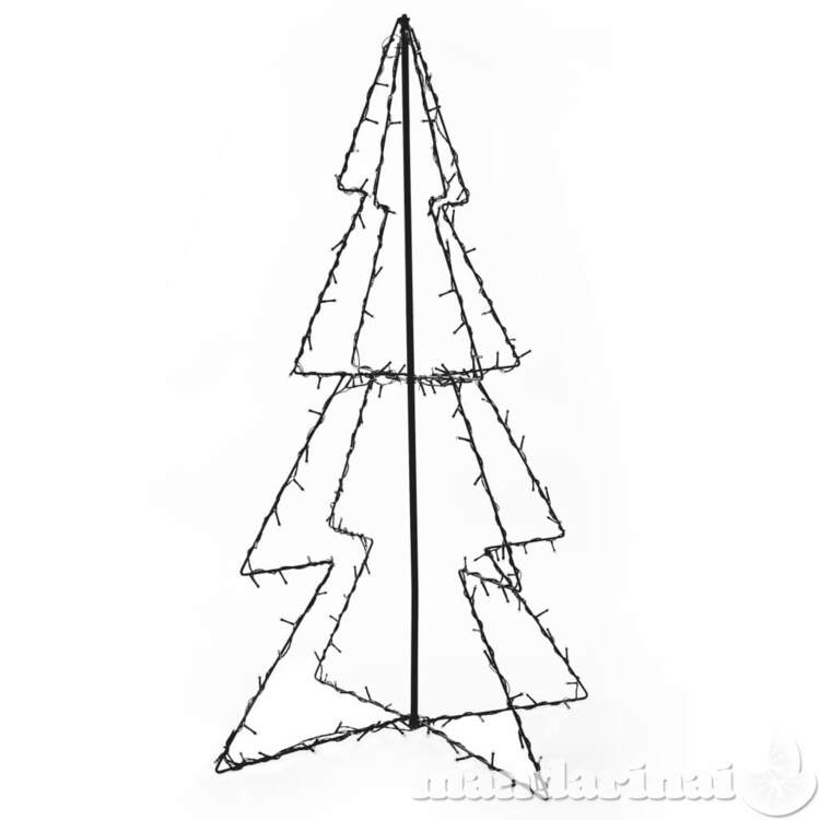 Kalėdinė eglutė, 78x120 cm, kūgio formos, 160 led lempučių