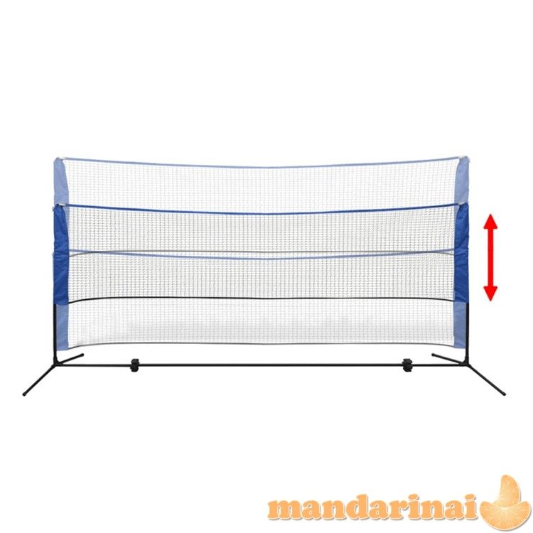 Badmintono tinklas su plunksninukais, 300x155 cm