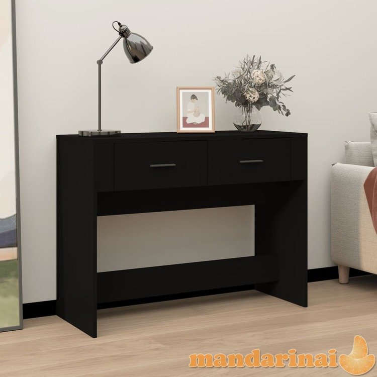 Konsolinis staliukas, juodas, 100x39x75cm, apdirbta mediena
