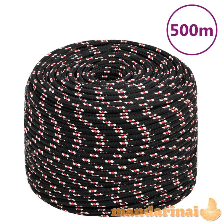 Valties virvė, juodos spalvos, 10mm, 500m, polipropilenas
