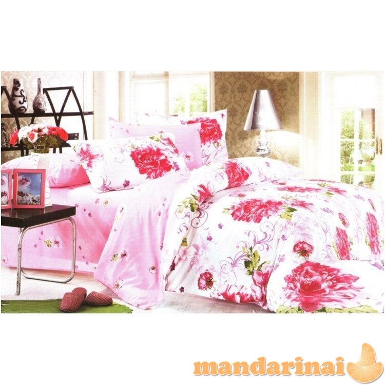 Trijų dalių dvipusis patalynės komplektas "Švelnus Prisilietimas", 200x220 cm