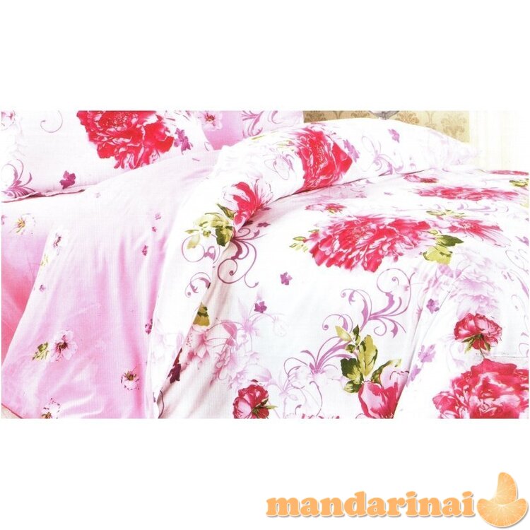 Trijų dalių dvipusis patalynės komplektas "Švelnus Prisilietimas", 200x220 cm