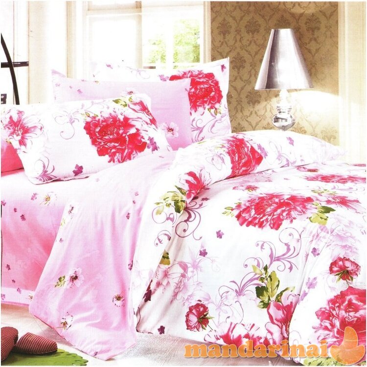 Trijų dalių dvipusis patalynės komplektas "Švelnus Prisilietimas", 200x220 cm