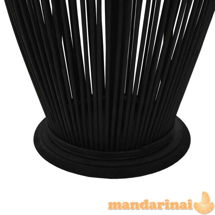 Pakabinamas žibintas žvakei, juodas, 95cm, bambukas