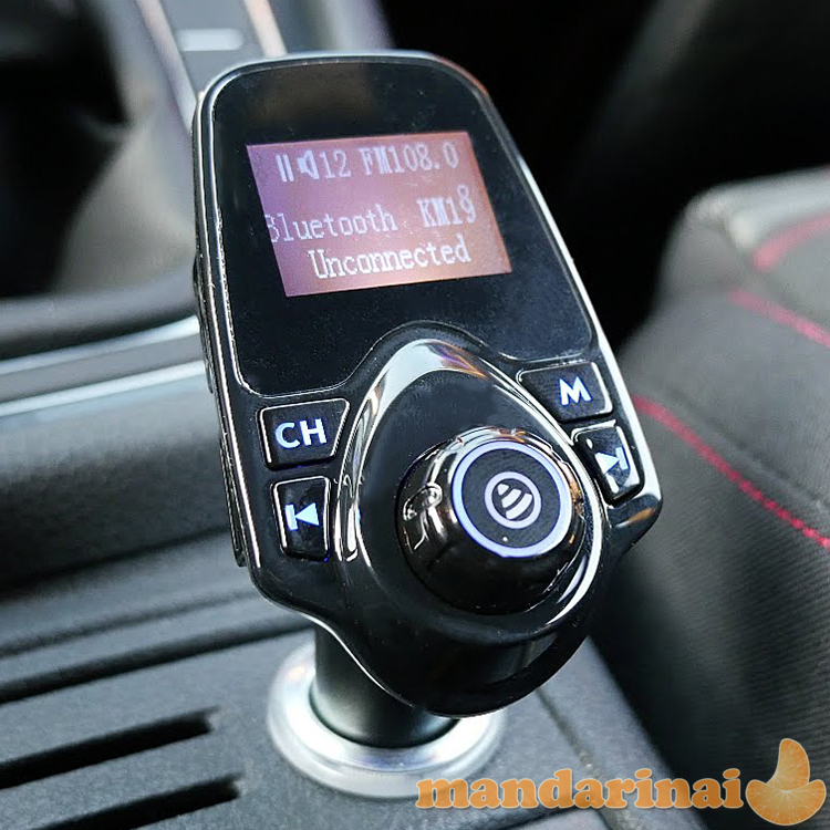 FM moduliatorius su laisvų rankų įranga