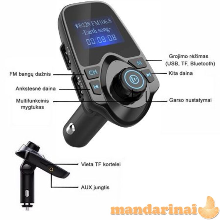 FM moduliatorius su laisvų rankų įranga