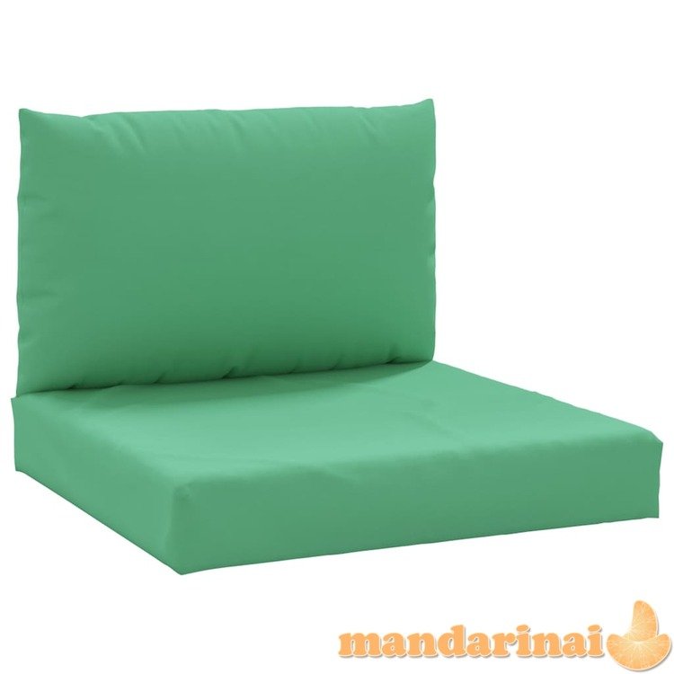 Pagalvėlės sofai iš palečių, 2vnt., žalios spalvos, audinys