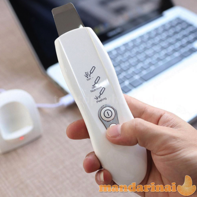 Bevieliu krovimu pakraunamas ultragarsinis veido valymo prietaisas