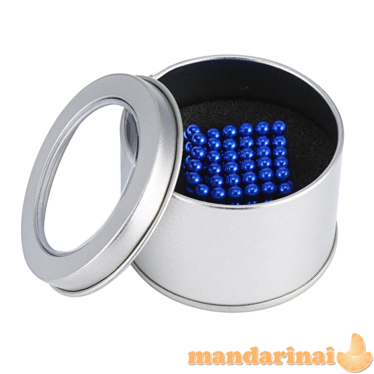 Magnetiniai 5mm. rutuliukai dėlionė žaidimas 216vnt. SU DĖŽUTE