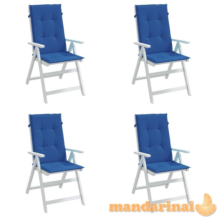 Sodo kėdės pagalvėlės, 4vnt., karališkos mėlynos, 120x50x4cm