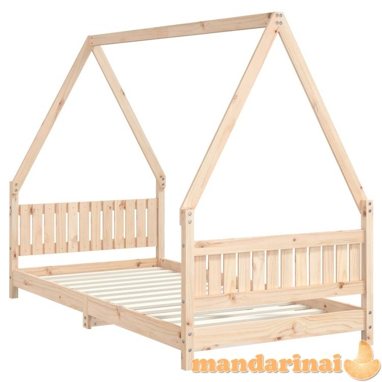 Vaikiškos lovos rėmas, 90x190cm, pušies medienos masyvas