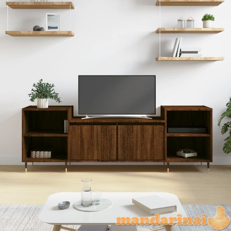 Televizoriaus spintelė, ruda ąžuolo, 160x35x55cm, mediena