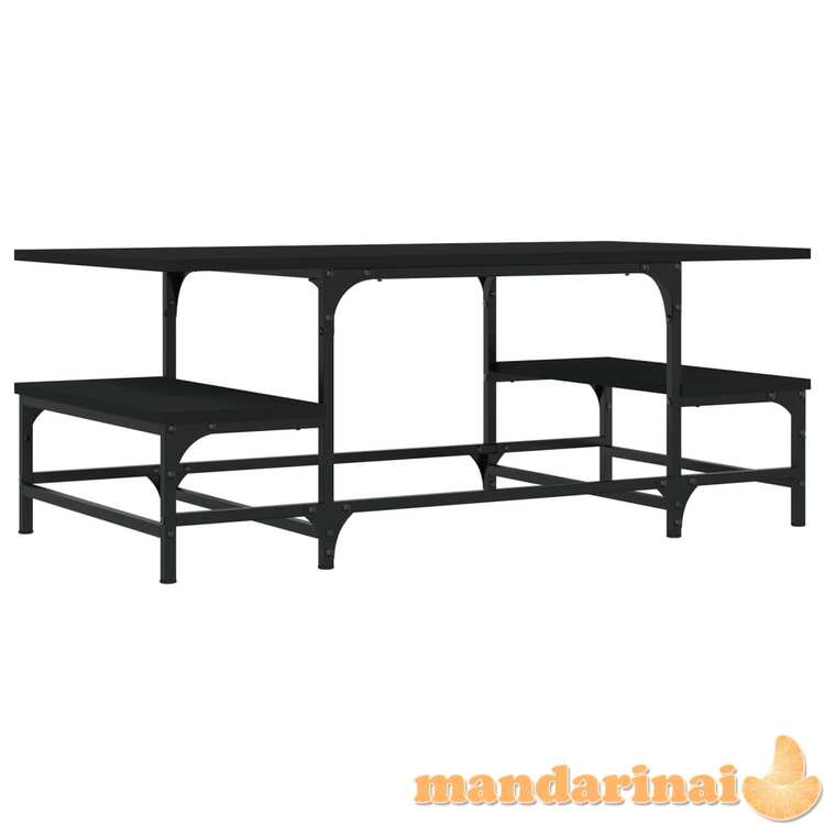 Kavos staliukas, juodas, 100x50,5x40cm, apdirbta mediena