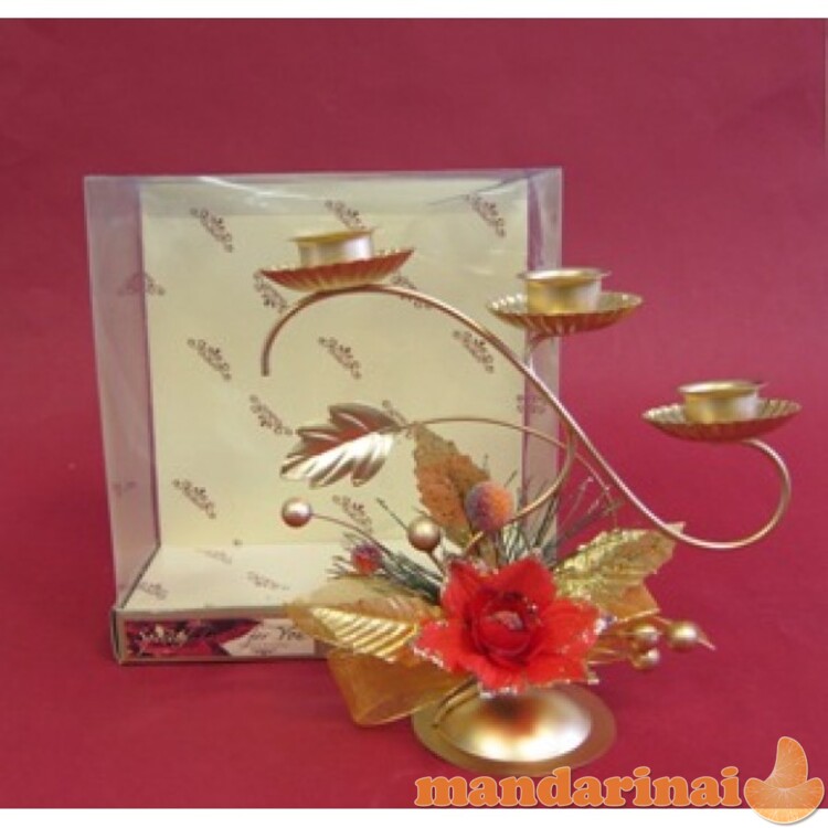 Žvakidė 3-jų žvak. 17*18cm dekor. H2028