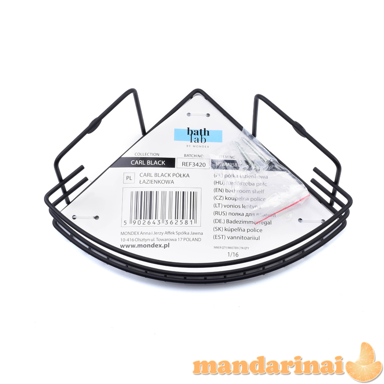„Carl Black“ vonios lentyna H9X19X19CM 1 