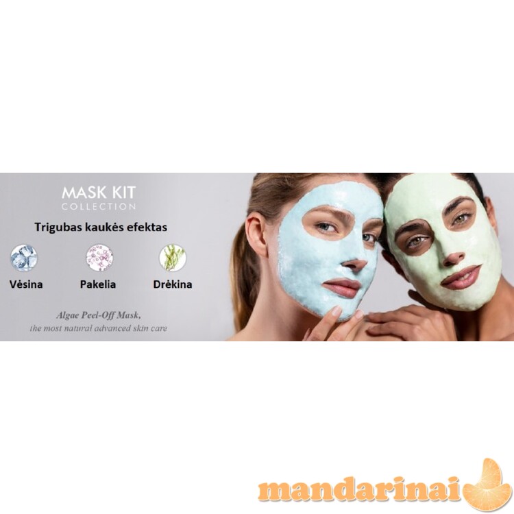Alginatinė, drėkinanti veido kaukė, 2 kartams 