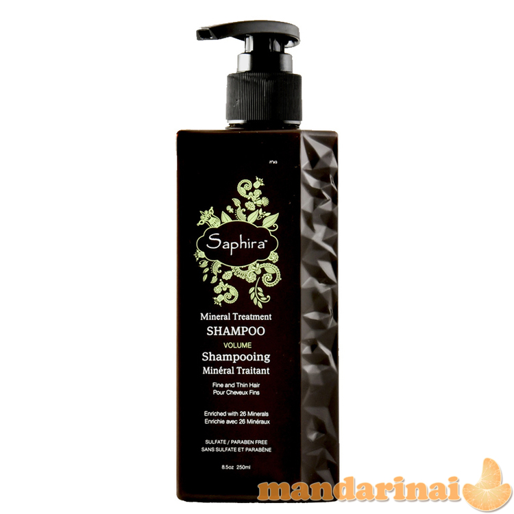 Apimties suteikiantis šampūnas Saphira Mineral, 250 ml 