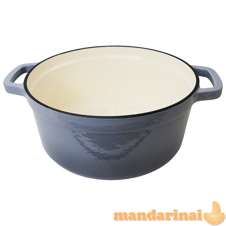 Apvalus emaliuotas ketaus puodas Zyle 