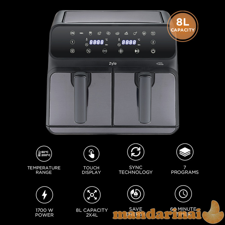 Karšto oro gruzdintuvė Zyle 