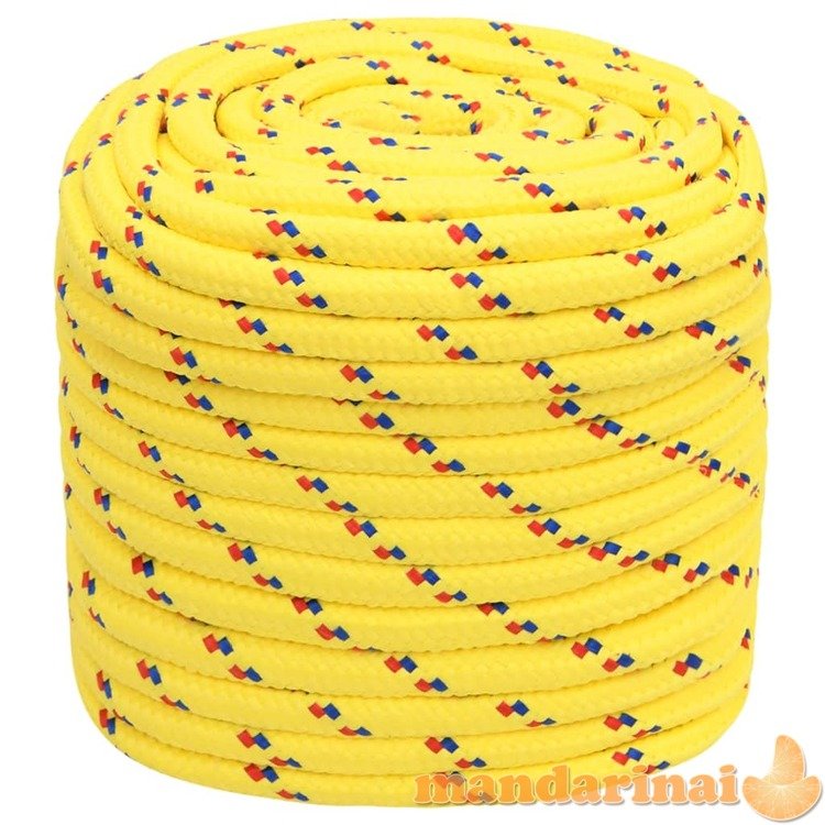 Valties virvė, geltonos spalvos, 16mm, 50m, polipropilenas