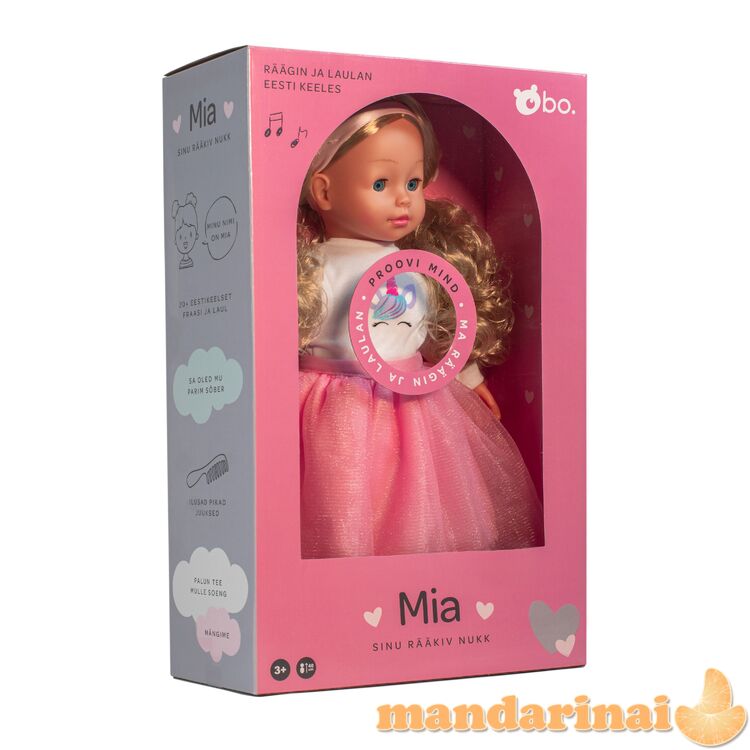 bo. Interactive doll  Mia  (speaks Estonian language), 40 cm