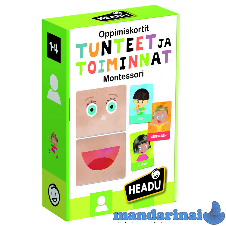 HEADU Flashcards Emotions and Actions Montessori (In Finnish lang.)