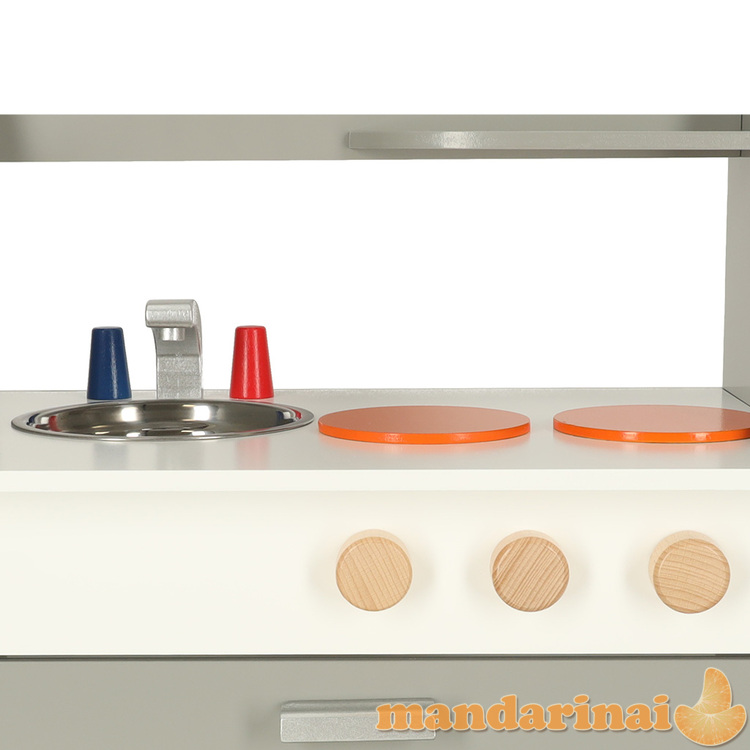 MDF medinė virtuvė vaikams didelė orkaitė