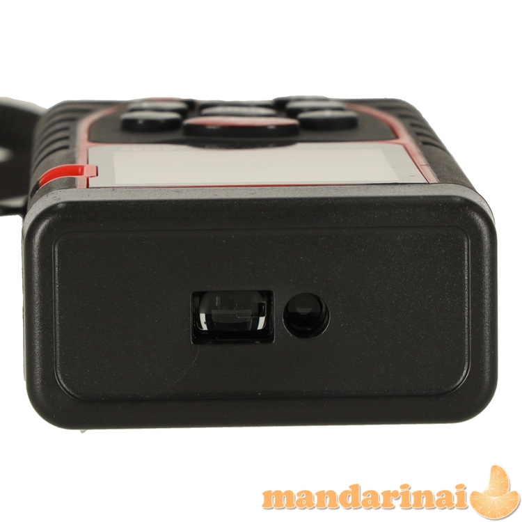 Lazerinis atstumo matuoklis, skaitmeninis vandeniui atsparus IP54 3mm/60m korpusas, maitinamas baterija