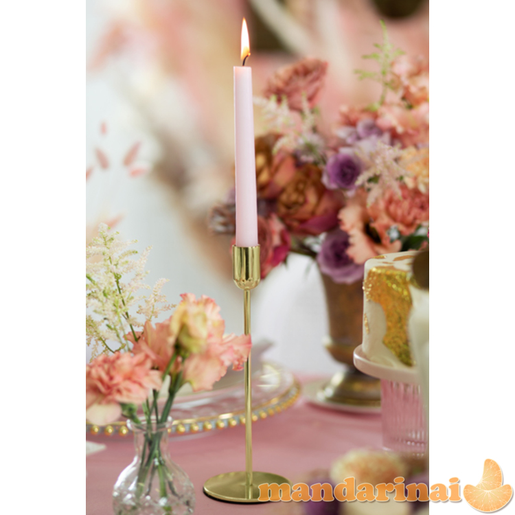 Candle holder, gold, 22cm
