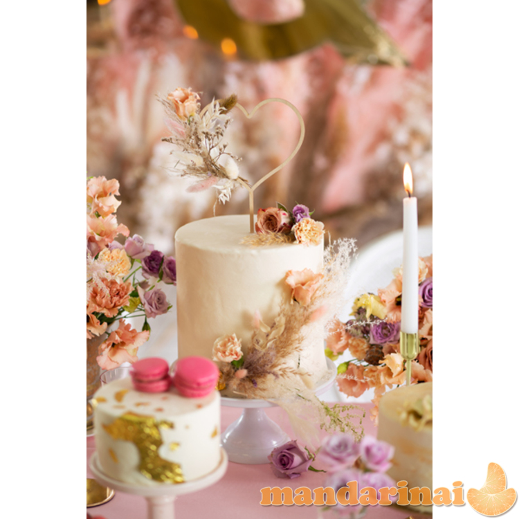 Candle holder, gold, 22cm