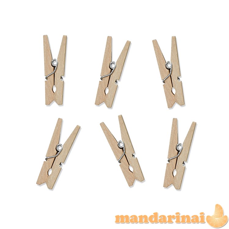 Wooden Pegs, natural wood (1 pkt / 10 pc.)