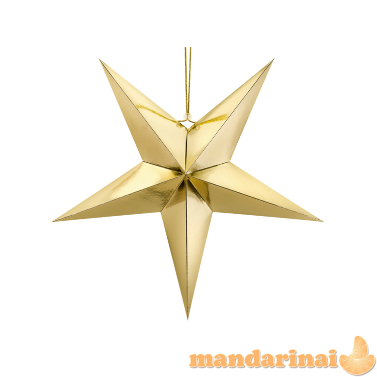 Paper star, 70cm, gold