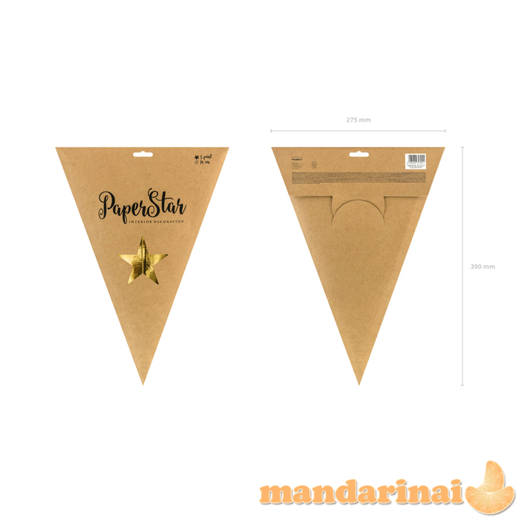 Paper star, 70cm, gold 5